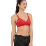 Winklace Bold Red Lace Bra for Women – Elegant & Comfortable
