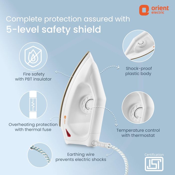 Orient FiberSmooth Dry Iron 1000W